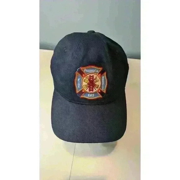 Fire EMS Pharmacia Rescue Blue Baseball Hat Snapback - Picture 8 of 9